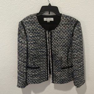 TAHARI Arthur S LeVine tweed style jacket. Multi colors size 12